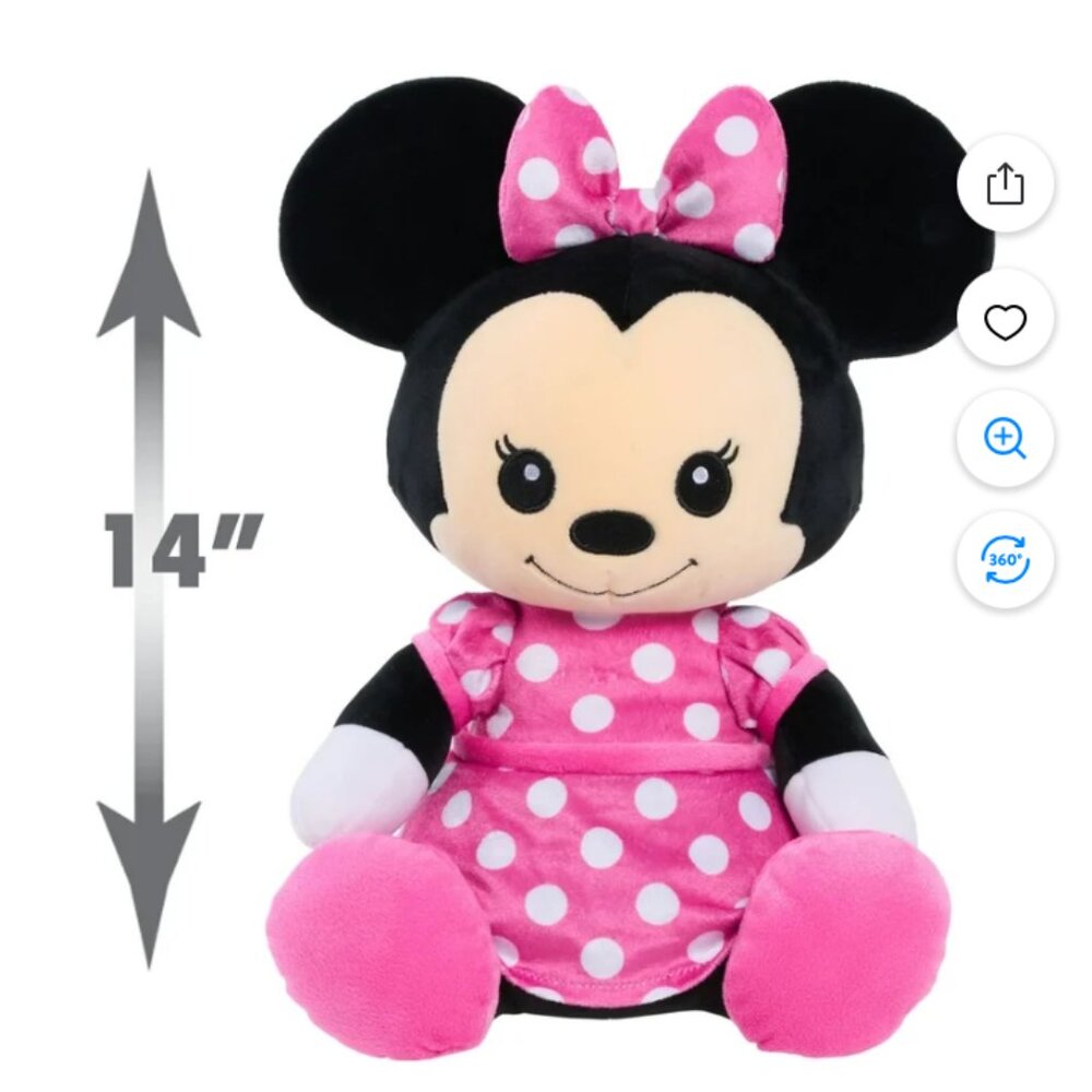 2023 Disney Minnie Mouse weighted comfort toddler Plush ages 3+   2pounds 3 oz